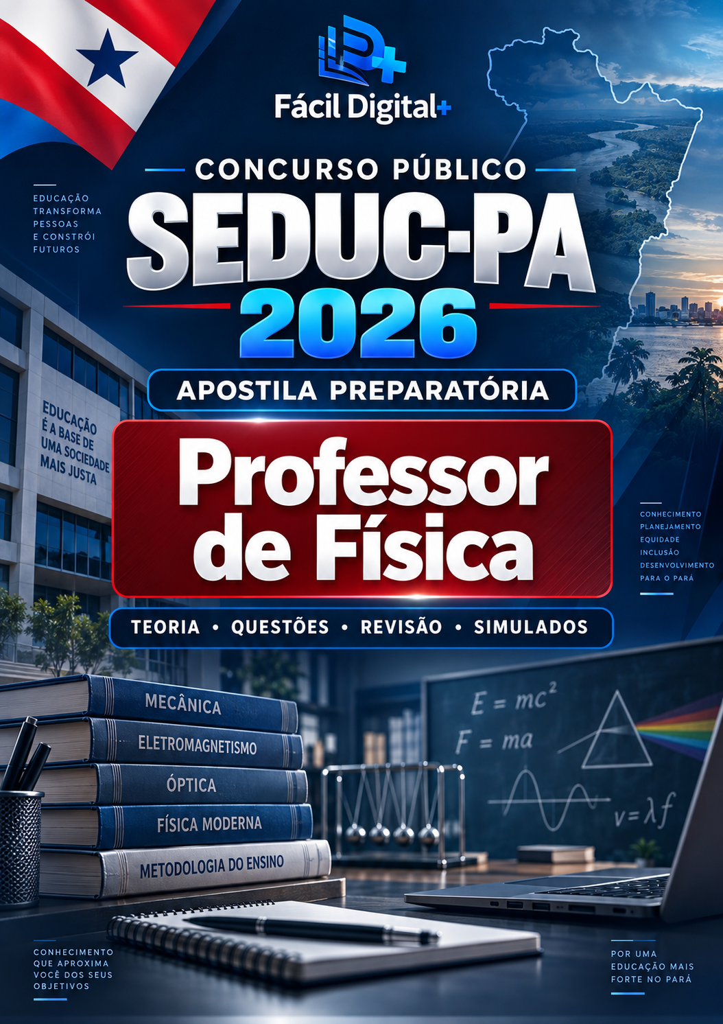 APOSTILA PREPARATÓRIA COMPLETA SEDUC-PA 2026 - PROFESSOR - FÍSICA